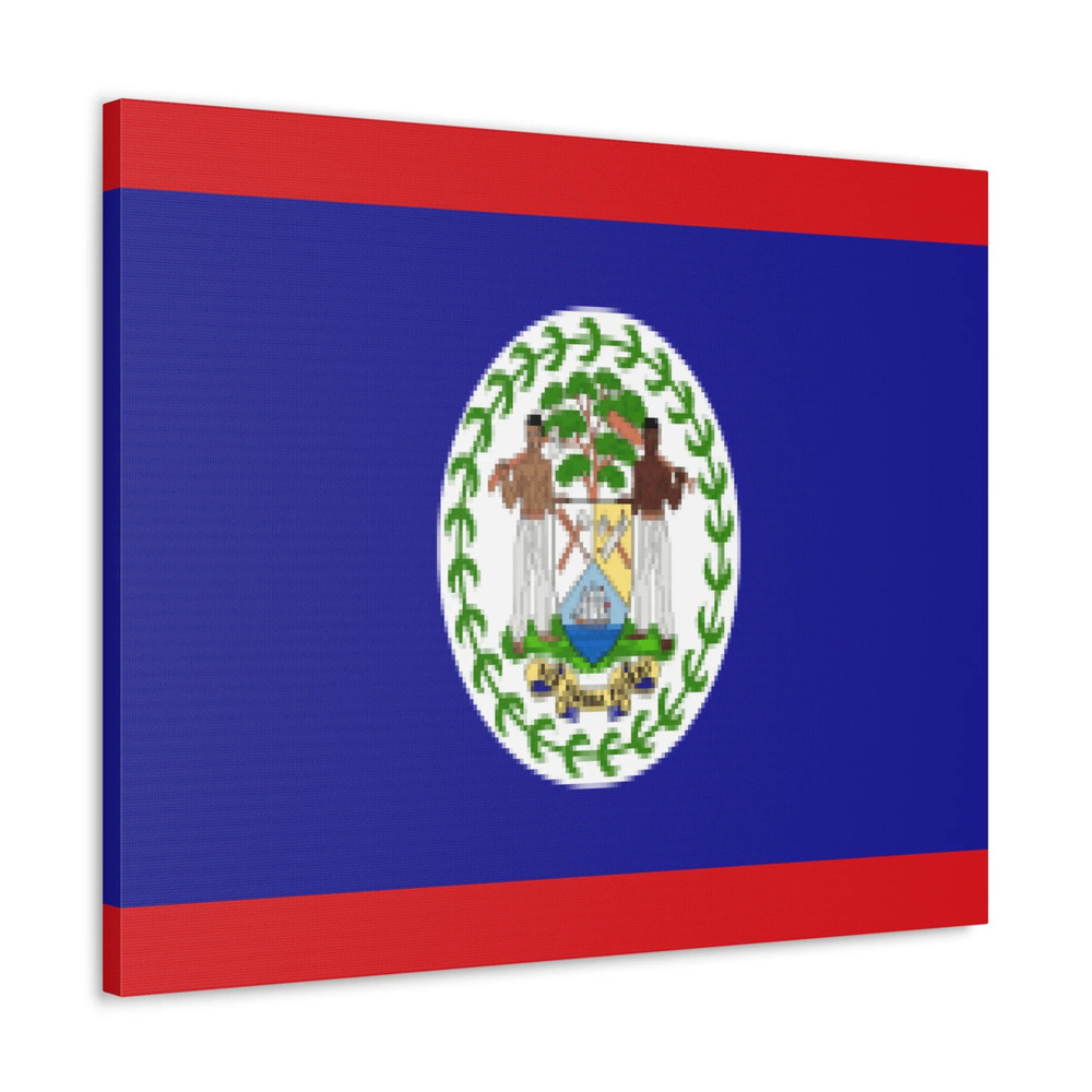 Belize Country Flag Canvas Vibrant Wall Art Unframed Home Decor